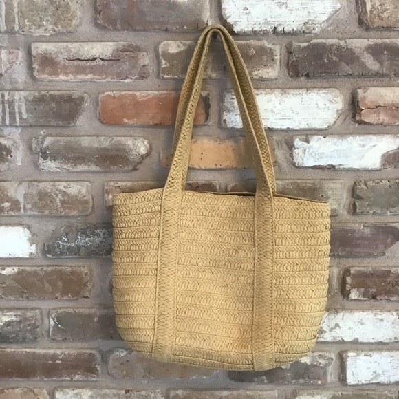 DRAPER JAMES Woman’s Woven Natural Grass Basket Tote Bag - Picture 2 of 5